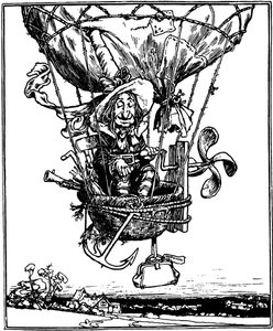 児童書「ルビンおじさんの冒険」1902年のイラスト。 作： William Heath Robinson