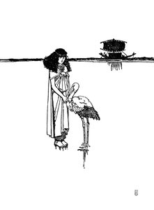 ゴールデンサーキットを首の周りに配置、c1930 作： William Heath Robinson