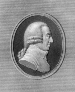 アダム・スミス、18世紀のスコットランドの哲学者および経済学者、1836年。 作： W. Holl
