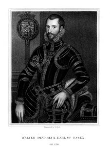Walter Devereux、初代エセックス伯、イギリス貴族、1824年。 作： W. Holl