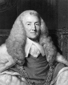 ウィリアムマレー、マンスフィールド初代伯爵、18世紀イギリスの裁判官および政治家、1836年。 作： W. Holl