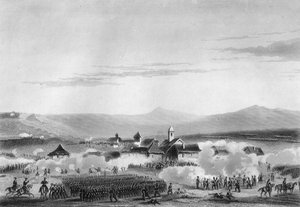 クリミア戦争中の1854年から1857年までの、シテートの戦い。 作： W. Hulland