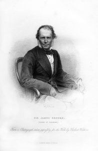 ジェームズブルック卿、19世紀サラワクのラジャ。 作： W. J. Edwards