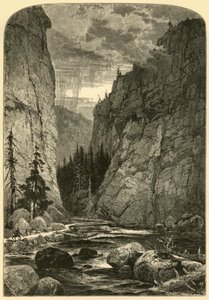 Bowlder Cañon」、1874年。   作： W. J. Linton