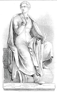 トルワルドセンのバイロン卿像（1845年）。 作： W. J. Linton