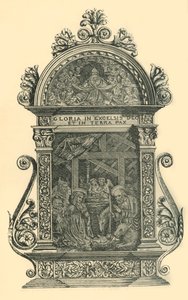 1981年代初頭から中期、1881年のキリスト降誕のシーンが描かれたシルバーパックス。