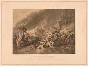 ラ・ホーグの戦い」1692年 1878年 作： W Ridgway