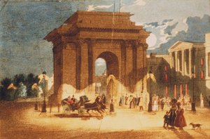 ハイドパークコーナー、ウェストミンスター、ロンドン、c1835 作： W Spooner