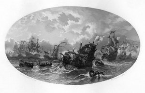無敵艦隊、1588 c1870 作： W. Steelink