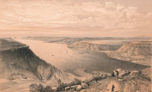 「セバストポリ港の北側、港の上から」、1856 年 作： W Trask