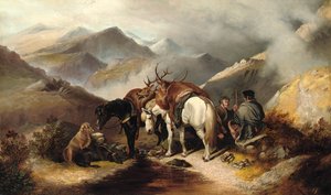高原に忍び寄る、1871 作： W. W. Morris