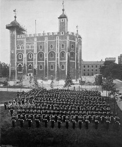 1895年1896年にロンドン塔で最初のサフォーク連隊。 作： W. W. Rouch