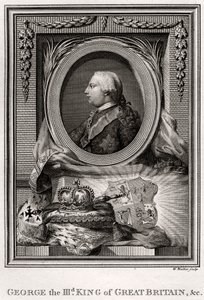 イギリスの王ジョージ1世、1777年
