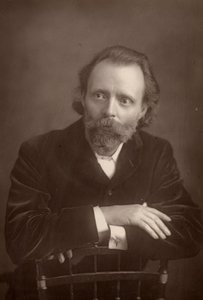 "（トーマス・ヘンリー）ホール・ケイン（1853-1931）イギリスの小説家。ダンテ・ガブリエル・ロセッティの晩年（1881-1882）の伴侶（woodburytype）。
