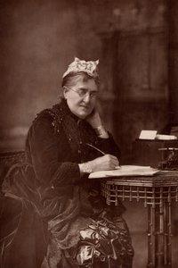 「エリザベス・リン・リントン（1822-1898）イギリスの小説家、作家、ジャーナリスト、女性の権利の擁護者。(ウッドベリータイプ)