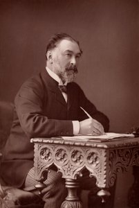 「フレデリック・ハリソン（1831-1923）イギリスの法学者、実証主義哲学者。(ウッドベリータイプ)