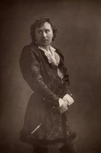 「ハーバート・ビアボーム（1853～1917）イギリスの俳優・経営者。王立演劇アカデミー（RADA）の創設者。(ウッドベリータイプ)