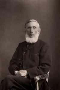 「ジョン・ティンダル（1820-1893）アイルランド生まれのイギリスの物理学者。(ウッドベリータイプ) 作： W. and D. (after) Downey