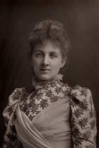 「ライザ・レーマン（Elizabetta Nina Mary Frederika Lehmann - 1862-1918） 英国のソプラノ歌手、作曲家。(ウッドベリータイプ) 作： W. and D. (after) Downey