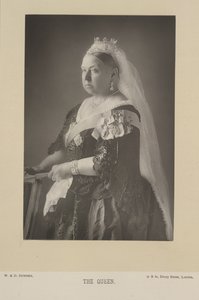 ヴィクトリア女王。 グレートブリテンおよびアイルランド連合王国の女王、および (1876 年から) インドの皇后。 肖像画。 作： W. and D. Downey