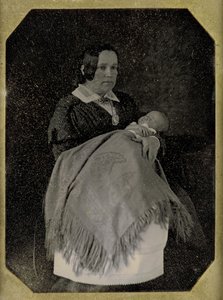 トーマス・ウスティック・ウォルター夫人と彼女の亡くなった子供、カリフォルニア州。 1846. 作成者: W. & F. ランゲンハイム、ウィリアム ランゲンハイム。 作： William and Frederick Langenheim