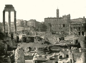 フォーラムの概観、イタリア、ローマ、1895年。 作： W and S Ltd