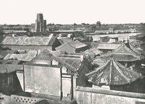 大聖堂の遺跡、中国、天津、1895年を示す全体図。