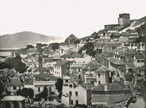 町の眺め、ジブラルタル、1895年。