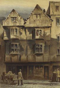 Old Houses、Wych Street、Drury Lane（chromolitho）の終わり 作： Waldo Sargeant