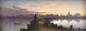 船橋からのケルン、1890 作： Waller Hugh Paton