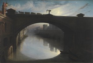 リバー カートに架かる鉄道橋、ペイズリー 作： Waller Hugh Paton