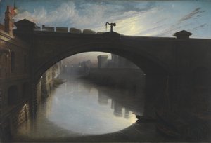 カート川に架かる鉄道橋、ペイズリー 作： Waller Hugh Paton