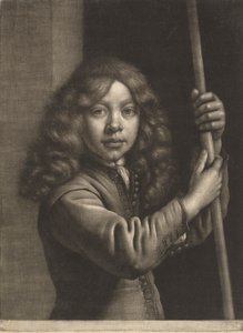 旗竿を持つ少年 作： Wallerant Vaillant