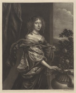 バラの茂みの近くの女性の肖像画 作： Wallerant Vaillant