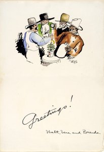 クリスマスの挨拶 1931 作： Walt Kuhn