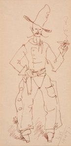 カウボーイ・スモーキング 作： Walt Kuhn