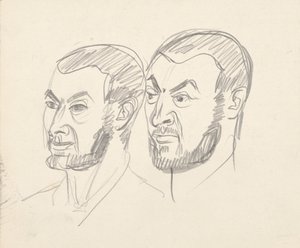 2 つの肖像研究 作： Walter Barwig