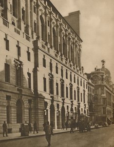 ムーアゲートストリート、c1935のニューロンドンの建物の代表。 作： Walter Benington
