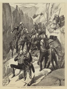 象を待っているアフガン戦争 作： Walter Charles Horsley