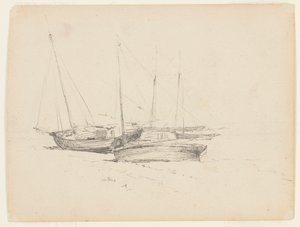 海岸の漁船 作： Walter Clark