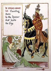 レディズ・マントル（「オールド・イングリッシュ・ガーデンのフローラル・ファンタジー」より 作： Walter Crane