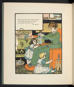 子供を持つ母親。 作： Walter Crane