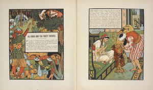 アリババと40人の盗賊。 作： Walter Crane