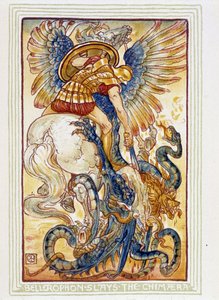 Bellerophon combat les chimeres - A wonder book for girls and boys, ill. by Walter Crane 作： Walter Crane