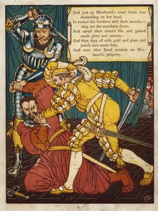 青ひげ（カラーリトグラフ 作： Walter Crane