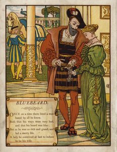 青ひげ（カラーリトグラフ 作： Walter Crane