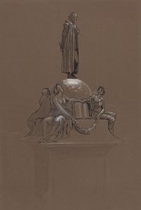 シェイクスピア記念碑のデザイン 作： Walter Crane