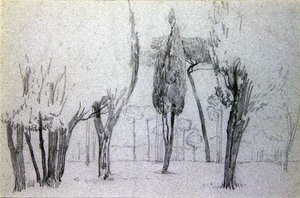 ドローイング5点（紙に鉛筆）（351097、351098も参照） 作： Walter Crane