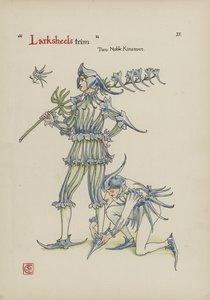 シェイクスピアーの庭の花 作： Walter Crane