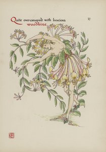 シェイクスピアーの庭の花 作： Walter Crane
